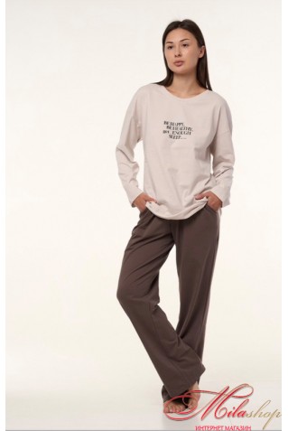 Комплект футболки з довгим рукавом і штани з бавовни Luna LP-011